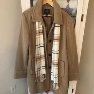 Wool blend coat